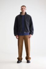 Jeremy zip-up teddy sweatshirt (252 / M / CHARCOAL) - Image 2