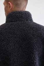 Jeremy zip-up teddy sweatshirt (252 / M / CHARCOAL) - Image 6