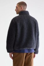 Jeremy zip-up teddy sweatshirt (252 / M / CHARCOAL) - Image 4