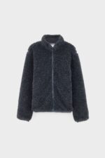 Jeremy zip-up teddy sweatshirt (252 / M / CHARCOAL) - Image 8