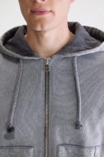 Falkon zip-up hoodie (252 / M / BLACK BLUE) - Image 5