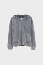 Falkon zip-up hoodie (252 / M / BLACK BLUE) - Image 7
