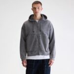 Falkon zip-up hoodie (252 / M / BLACK BLUE)