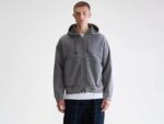 Falkon zip-up hoodie (252 / M / BLACK BLUE)