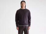 Flake crewneck sweatshirt (252 / M / DARK PURPLE)