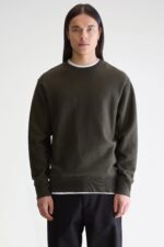 Flake crewneck sweatshirt (252 / M / DARK OLIVE) - Image 2