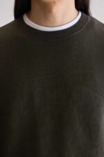 Flake crewneck sweatshirt (252 / M / DARK OLIVE) - Image 5