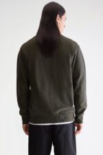 Flake crewneck sweatshirt (252 / M / DARK OLIVE) - Image 4