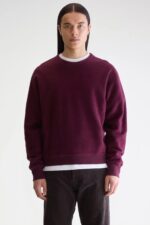 Matt crewneck sweatshirt (252 / M / WINE) - Image 2