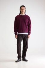 Matt crewneck sweatshirt (252 / M / WINE) - Image 3