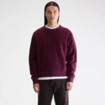 Matt crewneck sweatshirt (252 / M / WINE)